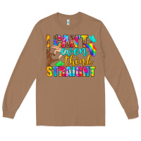 Toasted Coconut LGBTQ I Can't Even Think Straight Long Sleeve Tee - BundleAndBundleShop