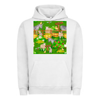 Pigment Lunar Rock farm life seamless pattern Urban Hoodie - FaDigitalArtStudio