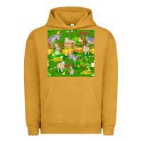Pigment Peanut Butter farm life seamless pattern Urban Hoodie - FaDigitalArtStudio