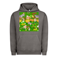 Pigment Tornado farm life seamless pattern Urban Hoodie - FaDigitalArtStudio