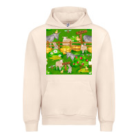 Sandshell farm life seamless pattern Urban Hoodie - FaDigitalArtStudio