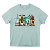 Arona cow coffee cups Heavy Core Tee - AdoDesignShop