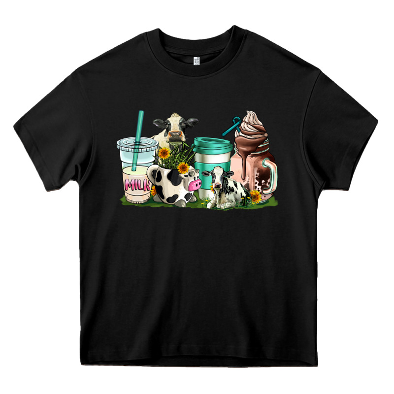 Cow Coffee Cups Heavy Core Tee by AdoDesignShop | Teevron