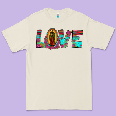 Love Our Lady Of Guadalupe Premium Tee Designed By Jahusdesignshop