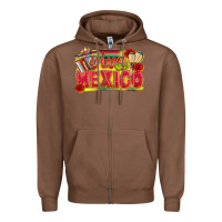 Chestnut Viva Mexico Zipper Hoodie - texasbilliewilder