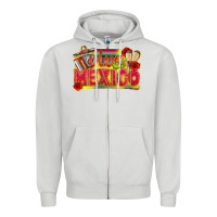 Dove Grey Viva Mexico Zipper Hoodie - texasbilliewilder
