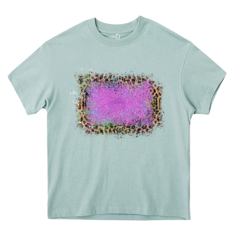 Old Leopard Purple Glitter Frame Heavy Core Tee by Bettercallsaul | Teevron