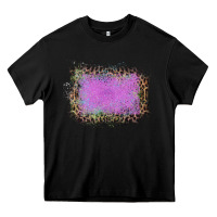 Black Old Leopard Purple Glitter Frame Heavy Core Tee - Bettercallsaul