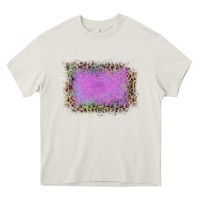 Cream Old Leopard Purple Glitter Frame Heavy Core Tee - Bettercallsaul