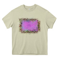 Mossy Old Leopard Purple Glitter Frame Heavy Core Tee - Bettercallsaul