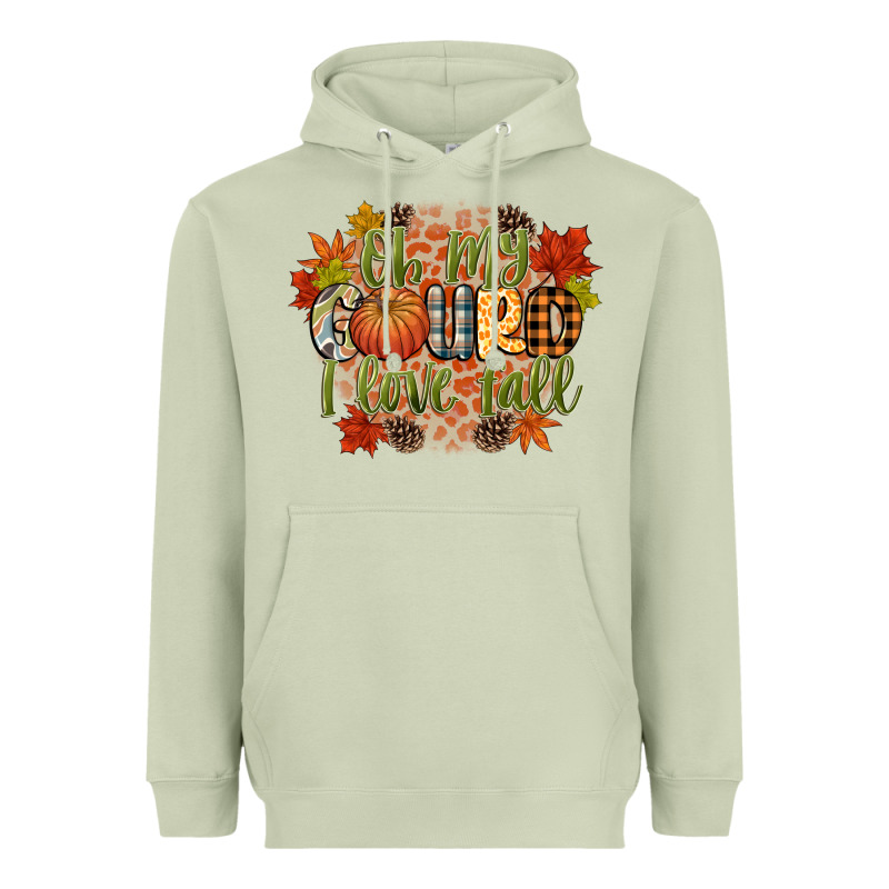 Oh My Gourd I Love Fall Heavyweight Hoodie by CowGirlArtShop | Teevron
