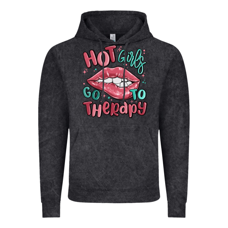 Hot Girls Go To Therapy Vintage Hoodie by MaliasSmallBusiness | Teevron