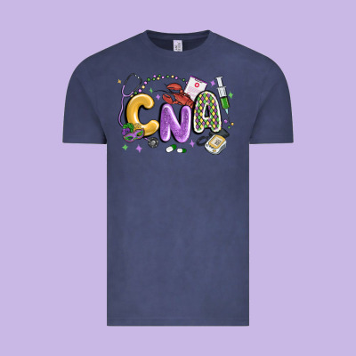Cna Mardi Gras Vintage Tee Designed By Maliassmallbusiness
