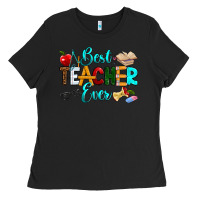 Black best teacher ever Ladies Tee - RanaPortraitStore