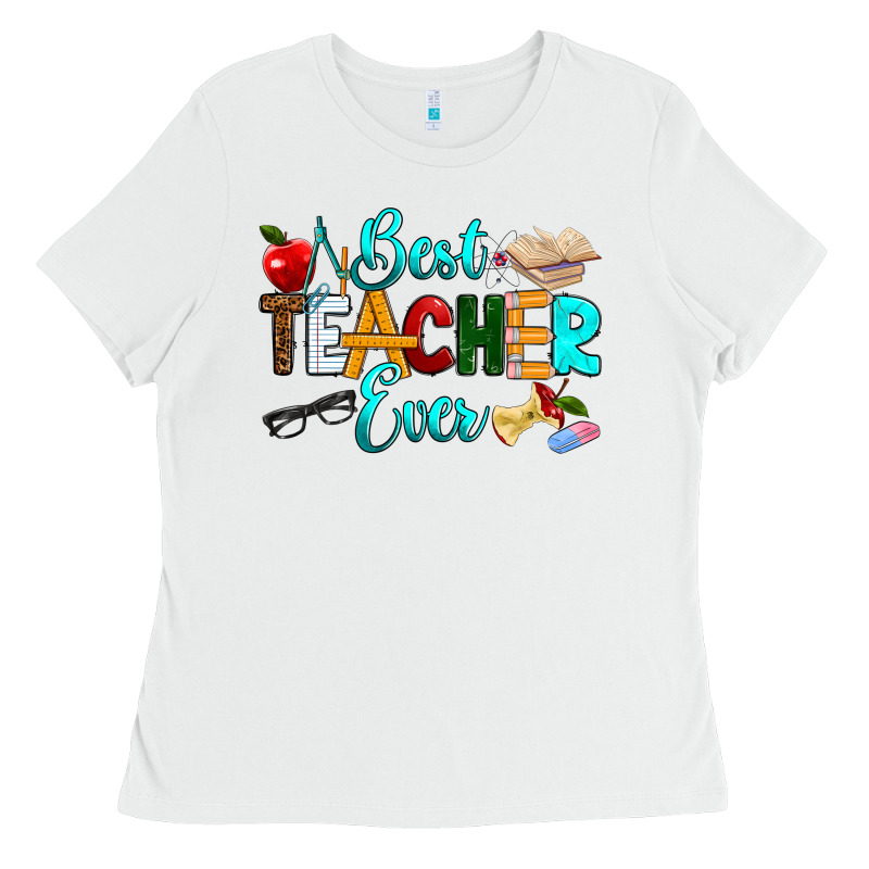 Best Teacher Ever Ladies Tee by RanaPortraitStore | Teevron