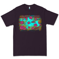 Plum gemstone serape glitter background Premium Tee - JahusDesignShop