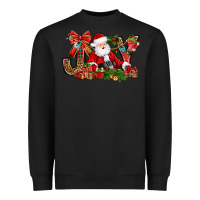 Black joy christmas with santa bbs Heavyweight Sweatshirt - BundleAndBundleShop