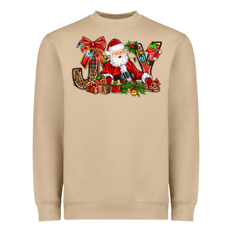 Joy Christmas With Santa Bbs Heavyweight Sweatshirt by BundleAndBundleShop | Teevron