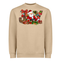 Mushroom joy christmas with santa bbs Heavyweight Sweatshirt - BundleAndBundleShop