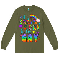 Army Green Western It's Great Day To Be Gay Long Sleeve Tee - BundleAndBundleShop