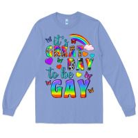 Colony Blue Western It's Great Day To Be Gay Long Sleeve Tee - BundleAndBundleShop