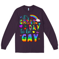 Plum Western It's Great Day To Be Gay Long Sleeve Tee - BundleAndBundleShop