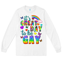 White Western It's Great Day To Be Gay Long Sleeve Tee - BundleAndBundleShop