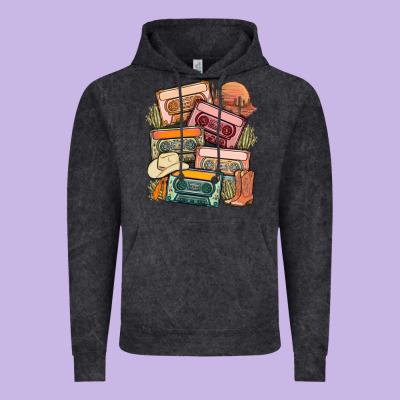 Customized Country Cassette Tapes Vintage Hoodie Designed By Maliassmallbusiness