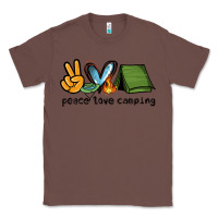 Chestnut peace love camping Classic Tee - NancyCooperArtShop
