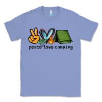 Colony Blue peace love camping Classic Tee - NancyCooperArtShop
