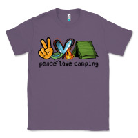 Lavender peace love camping Classic Tee - NancyCooperArtShop