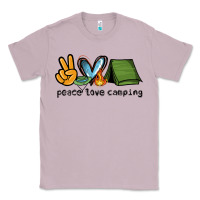 Lilac peace love camping Classic Tee - NancyCooperArtShop