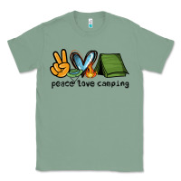 Sage peace love camping Classic Tee - NancyCooperArtShop