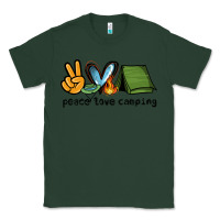 Sports Green peace love camping Classic Tee - NancyCooperArtShop