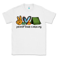 White peace love camping Classic Tee - NancyCooperArtShop