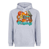 Heather Grey count your blessings Heavyweight Hoodie - CowGirlArtShop