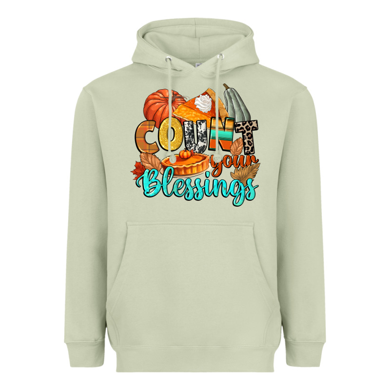 Count Your Blessings Heavyweight Hoodie by CowGirlArtShop | Teevron