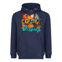 Navy count your blessings Heavyweight Hoodie - CowGirlArtShop