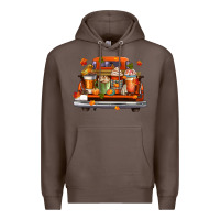 Coffee coffee cups truck Premium Hoodie - CowGirlArtShop