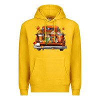 Lemon coffee cups truck Premium Hoodie - CowGirlArtShop