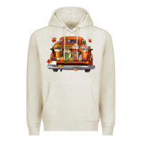Oatmeal Heather coffee cups truck Premium Hoodie - CowGirlArtShop