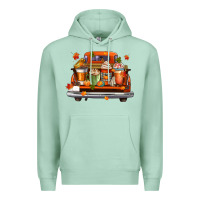 Coffee Cups Truck Premium Hoodie | Teevron