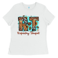 White rt respiratory therapist Ladies Tee - JahusDesignShop