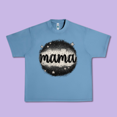Leopard Mama Urban Heavy Tee Designed By Maliassmallbusiness