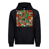 Black christmas donkey Urban Hoodie - FaDigitalArtStudio