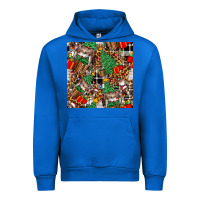 Cobalt christmas donkey Urban Hoodie - FaDigitalArtStudio