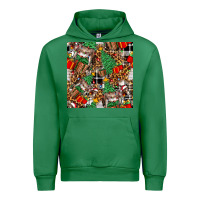 Emerald christmas donkey Urban Hoodie - FaDigitalArtStudio