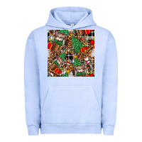 Pigment Grape Ice christmas donkey Urban Hoodie - FaDigitalArtStudio