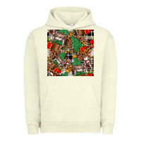 Pigment Pistachio christmas donkey Urban Hoodie - FaDigitalArtStudio