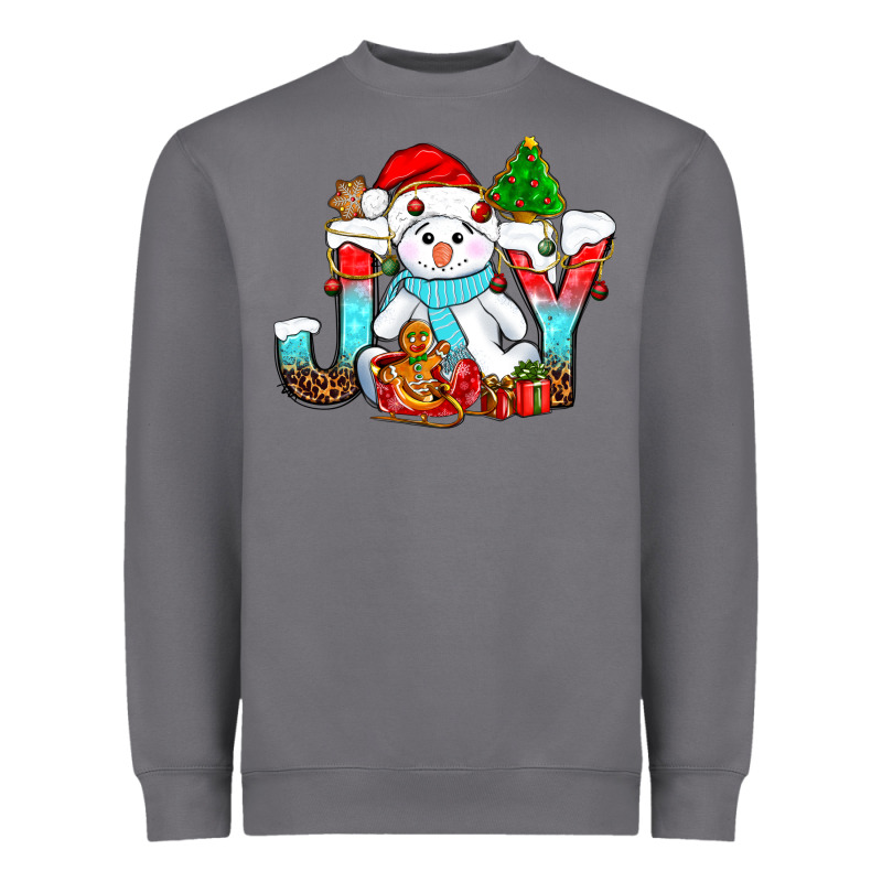 Joy Christmas With Snowman Bbs Heavyweight Sweatshirt by BundleAndBundleShop | Teevron